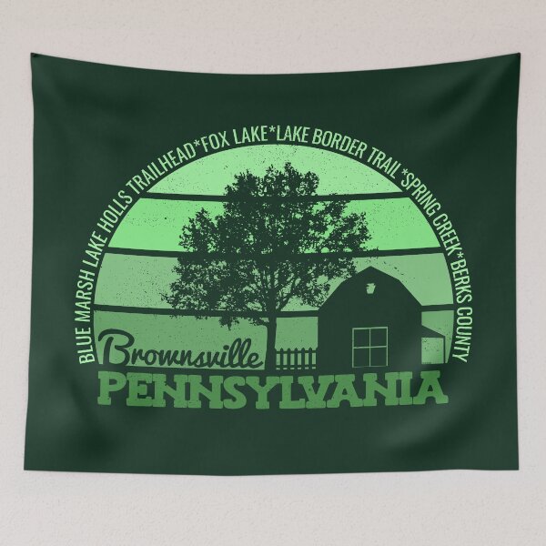 Item preview, Brownsville Pennsylvania Sunset Retro Vintage Local Pride Logo designed and sold by CRHPOD20.