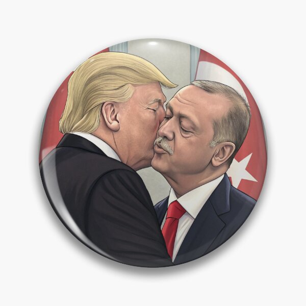 Item preview, Trump and Tayyip Erdoğan Kissing designed and sold by zangess1.