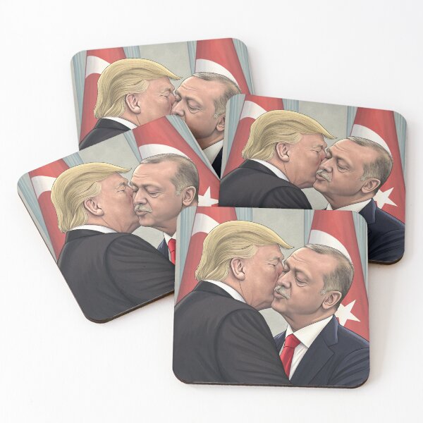Item preview, Trump and Tayyip Erdoğan Kissing designed and sold by zangess1.