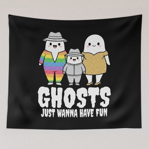 Item preview, GHOSTS JUST WANNA HAVE FUN - GHOST HALLOWEEN designed and sold by KEF Custom.
