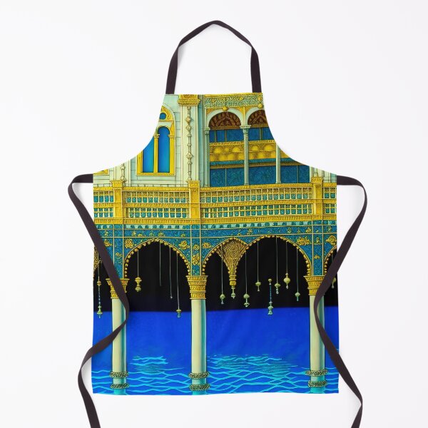 Item preview, Azure & Gold Opulence: Grand Palace on Water designed and sold by LanaGustavsson.