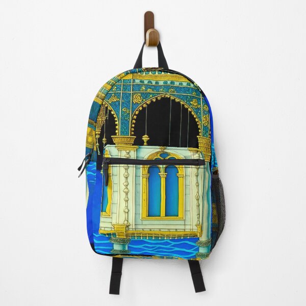 Item preview, Azure & Gold Opulence: Grand Palace on Water designed and sold by LanaGustavsson.