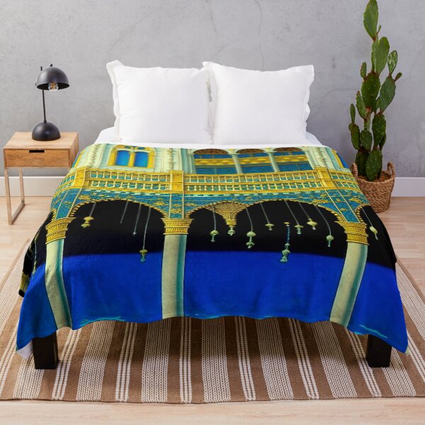 Item preview, Azure & Gold Opulence: Grand Palace on Water designed and sold by LanaGustavsson.