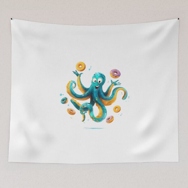 Item preview, Vibrant Octopus Art designed and sold by IssaraStudio.