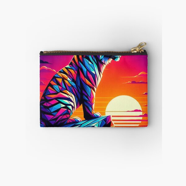 Item preview, colorful geometric tiger designed and sold by Dogandesighn.