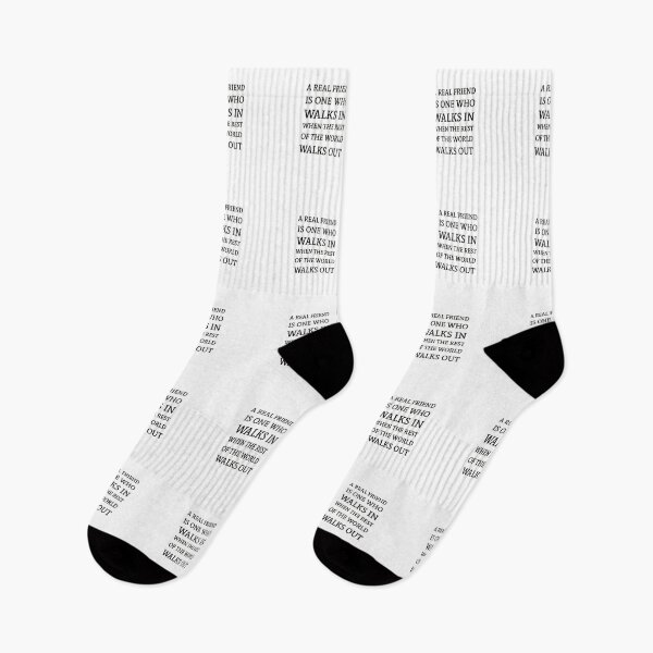 Item preview, A real friend is one who walks in when the rest of the world walks out designed and sold by Inspirationmotivation.