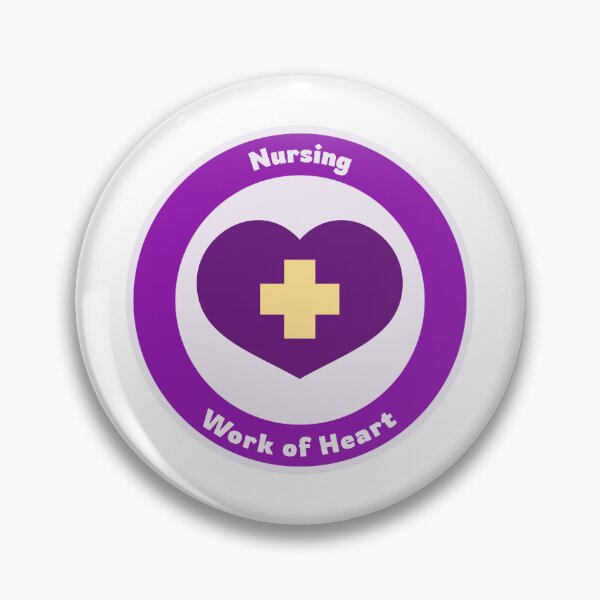 Item preview, “Nursing Is a Work of Heart” designed and sold by Ani-24.