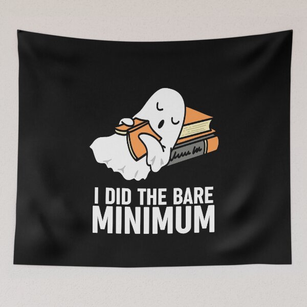 Item preview, I did the bare minimum Funny Ghost Halloween T-Shirt designed and sold by OldSkullDesigns.