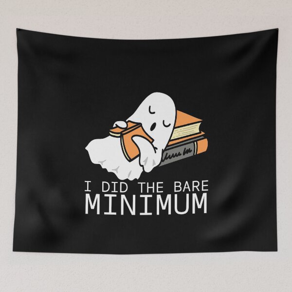Item preview, I did the bare minimum Funny Ghost Halloween T-Shirt designed and sold by OldSkullDesigns.