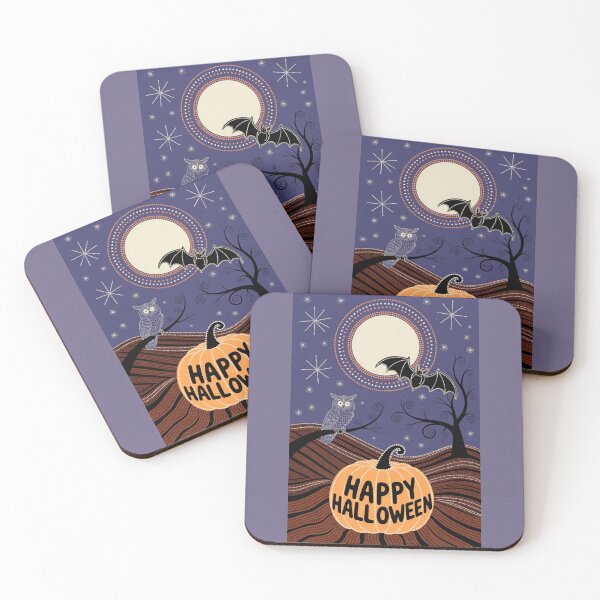 Item preview, Spirit of Halloween – Glowing Dot Art Night Scene designed and sold by Syrupulse.