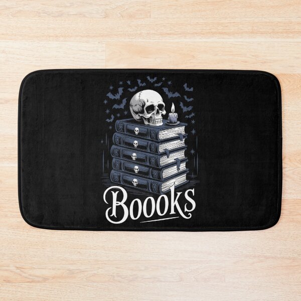Item preview, Skeleton Skull Books Halloween School Teacher designed and sold by tearbytea.
