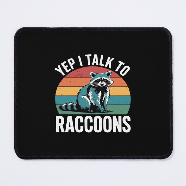 Item preview, Yep I Talk to Raccoons Retro Vintage Style 60s 70s Gifts designed and sold by itsnothatweird.