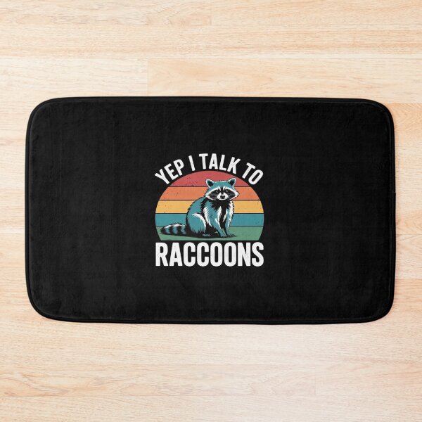 Item preview, Yep I Talk to Raccoons Retro Vintage Style 60s 70s Gifts designed and sold by itsnothatweird.