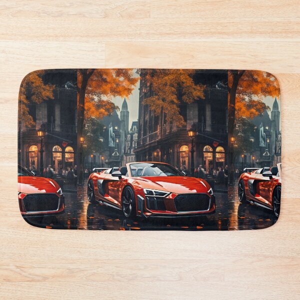 Item preview, Stunning Convertible Sports Car In Vibrant Autumn Cityscape designed and sold by RevUpDesign.