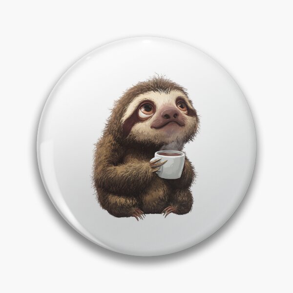 Item preview, Funny Coffee Sloth designed and sold by IssaraStudio.