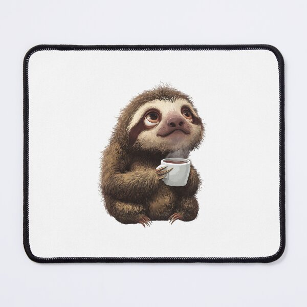 Item preview, Funny Coffee Sloth designed and sold by IssaraStudio.