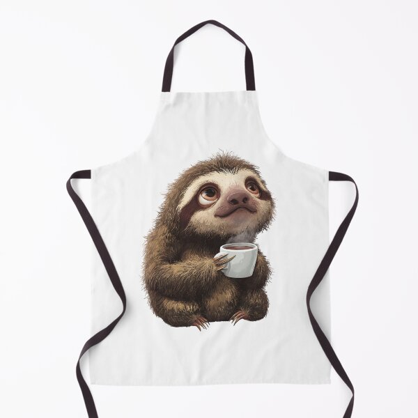 Item preview, Funny Coffee Sloth designed and sold by IssaraStudio.