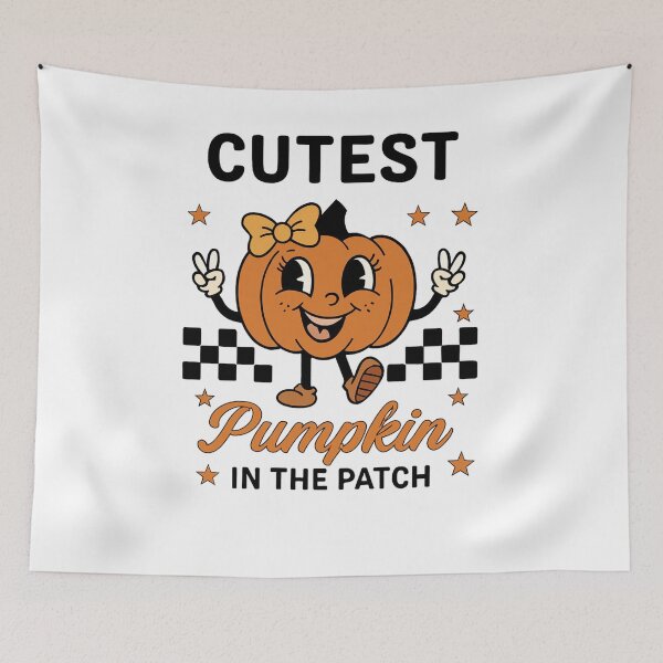 Item preview, Cute Cartoon Pumpkin Character Design designed and sold by RuweisVibes.