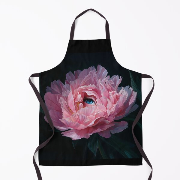 Item preview, Surreal Pink Peony with Blue Eye – Fantasy Floral Art designed and sold by natalidesign.