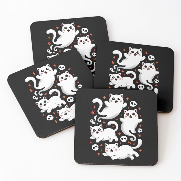 Item preview, Spooky Cat Ghost Halloween designed and sold by tearbytea.