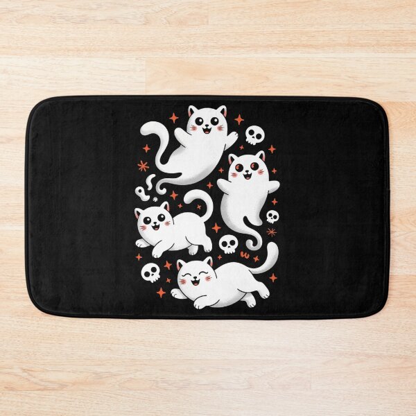 Item preview, Spooky Cat Ghost Halloween designed and sold by tearbytea.