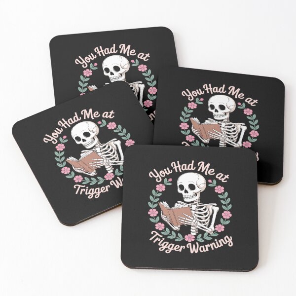Item preview, Dark Romance Had Me at Trigger Warning Skeleton designed and sold by procionartss.