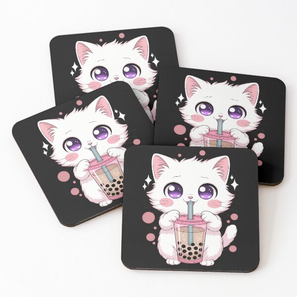 Item preview, Boba Tea Cat Anime Kawaii Bubble Tea Neko designed and sold by VENOM0RIOT.
