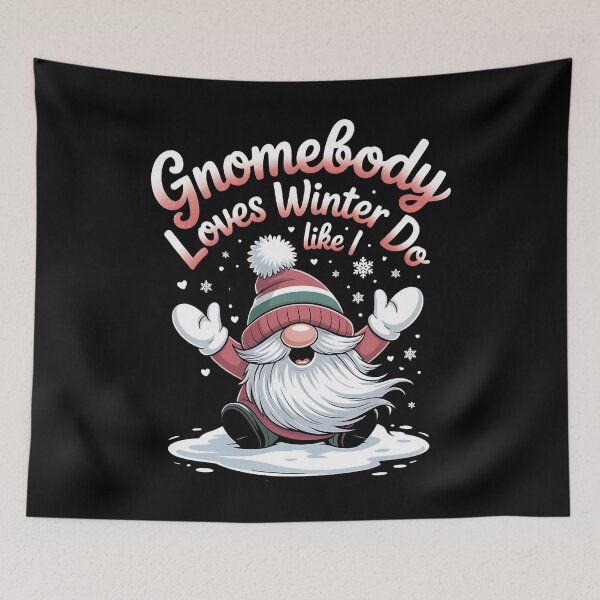 Item preview, chill gnomies - snowball fight gnomes - frosty beard - magical winter gnome - gnome snow angel - winter cabin gnome - holiday season gnome - chilly day gnome - snowflake gnome designed and sold by JansenGS.