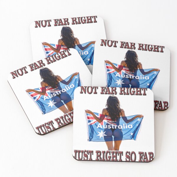Item preview, Not Far Right, Just Right So Far, Australia designed and sold by Huskyyy Designs.
