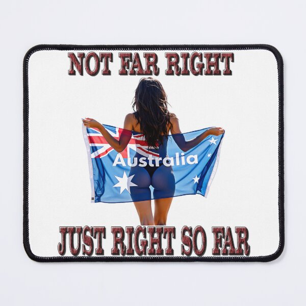 Item preview, Not Far Right, Just Right So Far, Australia designed and sold by Huskyyy Designs.