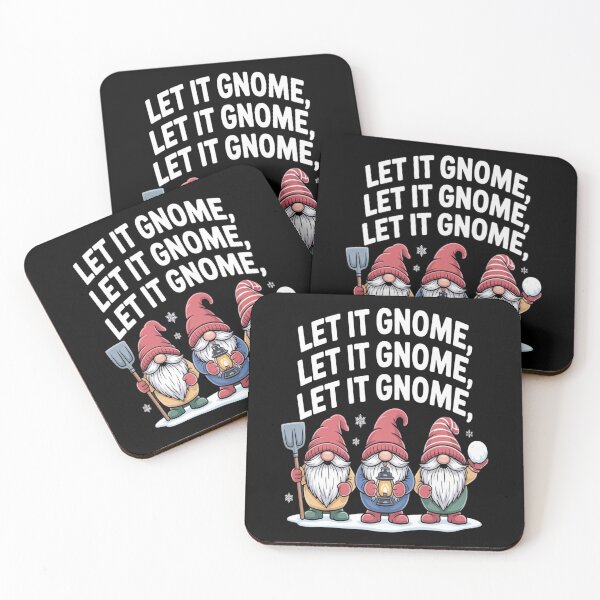 Item preview, chill gnomies - snowball fight gnomes - frosty beard - magical winter gnome - gnome snow angel - winter cabin gnome - holiday season gnome - chilly day gnome - snowflake gnome designed and sold by JansenGS.