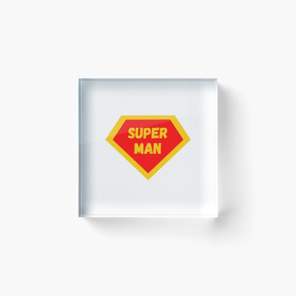 Item preview, Red Yellow Superhero Emblem Super Man Gift Idea designed and sold by Cyganc.
