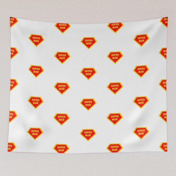 Item preview, Red Yellow Superhero Emblem Super Man Gift Idea designed and sold by Cyganc.