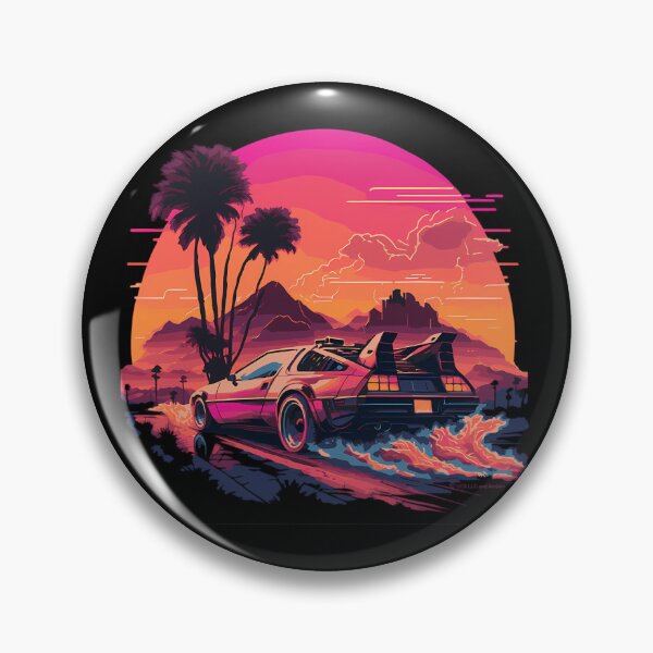 Artikelvorschau, Synthwave DeLorean entworfen und verkauft von muajlffmish23.