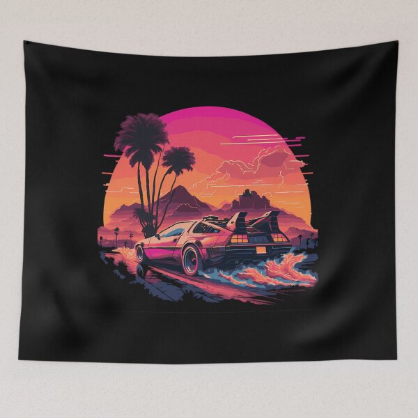 Item preview, Synthwave DeLorean  	 designed and sold by muajlffmish23.