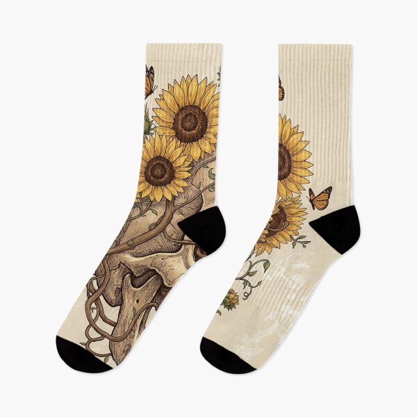 Item preview, Sunflower Skull designed and sold by Chiknook.