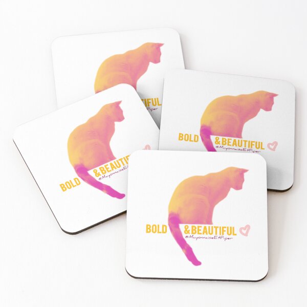 Item preview, Bold & Beautiful Cat – Neon Gradient Design designed and sold by MayoEtPiper.