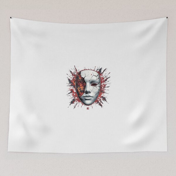 Item preview, Outer Peace – Inner Hell Mask Shirt | Explosive Streetwear Design designed and sold by Designs-by-JK.