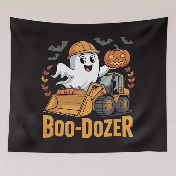 Item preview, Bulldozer Halloween Boo Dozer Construction Truck Kids  designed and sold by CraftyCuttable.
