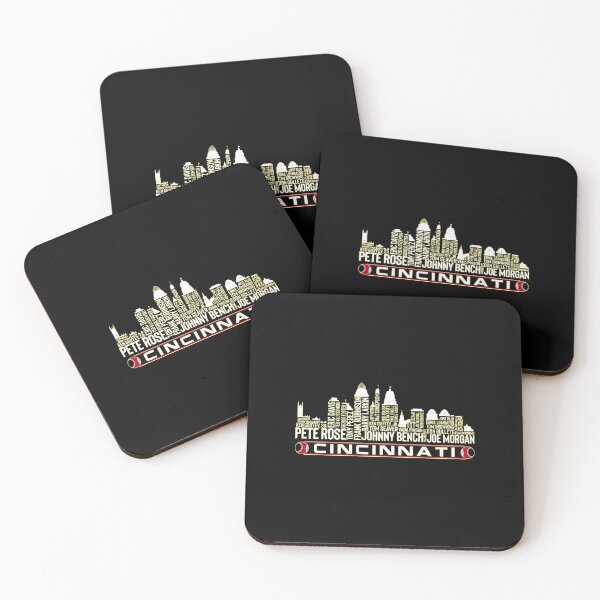 Item preview, Cincinnati Baseball Team All Time Legends, Cincinnati City Skyline T-Shirt designed and sold by DrWilburnWhite.