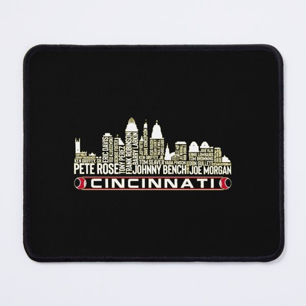 Item preview, Cincinnati Baseball Team All Time Legends, Cincinnati City Skyline T-Shirt designed and sold by DrWilburnWhite.