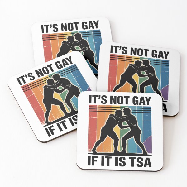 Item preview, Distressed It Is Not Gay If It's TSA Security Funny designed and sold by petrichorsworld.
