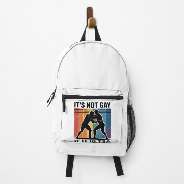 Item preview, Distressed It Is Not Gay If It's TSA Security Funny designed and sold by petrichorsworld.