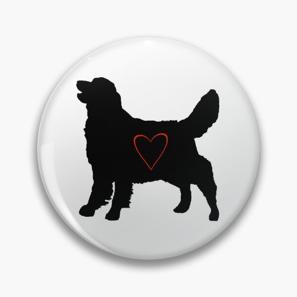 Item preview, Golden Retriever silhouette with heart designed and sold by BeccaKenDesigns.