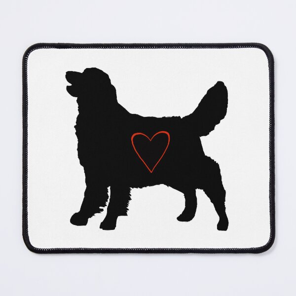 Item preview, Golden Retriever silhouette with heart designed and sold by BeccaKenDesigns.