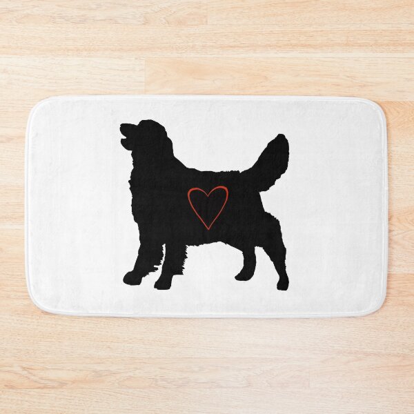 Item preview, Golden Retriever silhouette with heart designed and sold by BeccaKenDesigns.