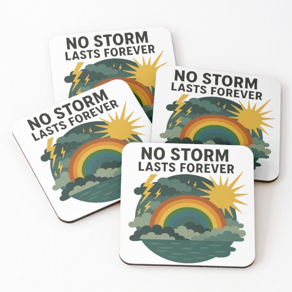 Item preview, Thunderstorm and rainbow. Positive saying design. designed and sold by IsyLaneDesign.
