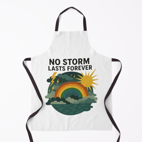 Item preview, Thunderstorm and rainbow. Positive saying design. designed and sold by IsyLaneDesign.