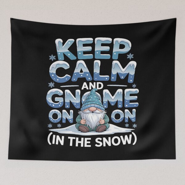 Item preview, winter gnome - holiday gnome - frosty bearded gnome - snow gnome - whimsical gnome - cozy winter vibes - festive gnome - snowy forest gnome - Nordic gnome winter - winter wonderland gnome designed and sold by JansenGS.