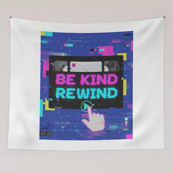 Item preview, Be Kind Rewind – VHS Retro Glitch 90s Nostalgia designed and sold by Happyfreedom.